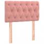Preview: Kopfteil Rosa 80x7x78/88 cm Samt