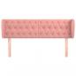 Preview: Kopfteil mit Ohren Rosa 163x23x78/88 cm Samt