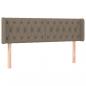 Preview: Kopfteil mit Ohren Taupe 147x16x78/88 cm Stoff