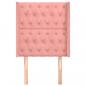 Preview: Kopfteil mit Ohren Rosa 83x16x118/128 cm Samt