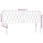 Preview: LED Kopfteil Dunkelblau 144x7x78/88 cm Samt
