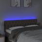 Preview: LED Kopfteil Taupe 144x7x78/88 cm Stoff