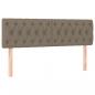 Preview: Boxspringbett mit Matratze Taupe 140x200 cm Stoff