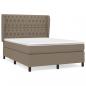 Preview: Boxspringbett mit Matratze Taupe 140x200 cm Stoff