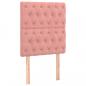 Preview: Boxspringbett mit Matratze Rosa 80x200 cm Samt
