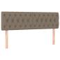 Preview: Boxspringbett mit Matratze Taupe 140x190 cm Stoff
