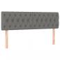 Preview: Boxspringbett mit Matratze Dunkelgrau 140x200 cm Stoff