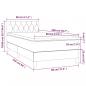 Preview: Boxspringbett mit Matratze Dunkelgrau 80x200 cm Samt