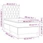 Preview: Boxspringbett mit Matratze Rosa 80x200 cm Samt