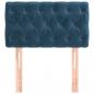 Preview: Kopfteil Dunkelblau 80x7x78/88 cm Samt