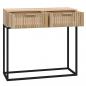 Preview: Konsolentisch 80x30x75 cm Holzwerkstoff und Eisen