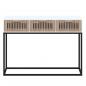 Preview: Konsolentisch Weiß 105x30x75 cm Holzwerkstoff und Eisen
