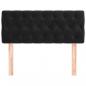 Preview: Kopfteil Schwarz 90x7x78/88 cm Samt