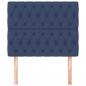 Preview: Kopfteile 2 Stk. Blau 90x7x78/88 cm Stoff