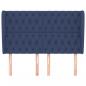 Preview: Kopfteil mit Ohren Blau 147x23x118/128 cm Stoff