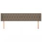 Preview: Kopfteil mit Ohren Taupe 183x16x78/88 cm Stoff