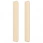 Preview: Kopfteil mit Ohren Creme 183x16x118/128 cm Stoff