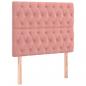 Preview: Boxspringbett mit Matratze Rosa 90x200 cm Samt