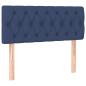 Preview: Boxspringbett mit Matratze Blau 90x200 cm Stoff