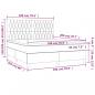 Preview: Boxspringbett mit Matratze Rosa 180x200 cm Samt