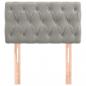 Preview: Kopfteil Hellgrau 80x7x78/88 cm Samt