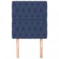 Preview: Kopfteile 2 Stk. Blau 80x7x78/88 cm Stoff
