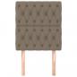 Preview: Kopfteile 2 Stk. Taupe 80x7x78/88 cm Stoff