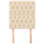 Preview: Kopfteile 2 Stk. Creme 80x7x78/88 cm Stoff