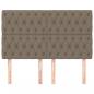 Preview: Kopfteile 4 Stk. Taupe 80x7x78/88 cm Stoff