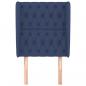 Preview: Kopfteil mit Ohren Blau 83x23x118/128 cm Stoff