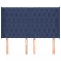 Preview: Kopfteil mit Ohren Blau 163x16x118/128 cm Stoff