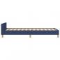 Preview: Bettgestell mit Kopfteil Blau 80x200 cm Stoff