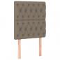 Preview: Boxspringbett mit Matratze Taupe 80x200 cm Stoff
