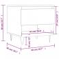 Preview: Couchtisch Braun Eichen-Optik 50x46x50 cm Holzwerkstoff