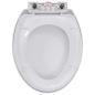Preview: Toilettensitz mit Absenkautomatik und Quick-Release-Design Weiß