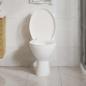 Preview: Toilettensitz mit Absenkautomatik und Quick-Release-Design Weiß
