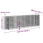 Preview: Gabionen-Hochbeet Verzinktes Eisen 330x50x100 cm
