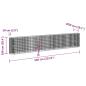 Preview: Gabionen-Hochbeet Verzinktes Eisen 540x50x100 cm