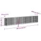 Preview: Gabionen-Hochbeet Verzinktes Eisen 540x50x100 cm
