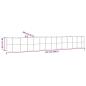 Preview: Hochbeet Pulverbeschichteter Stahl 507x100x68 cm Grau