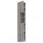 Preview: Badezimmerschrank Grau Sonoma 32x25,5x190 cm Holzwerkstoff