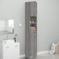 Preview: Badezimmerschrank Grau Sonoma 32x25,5x190 cm Holzwerkstoff