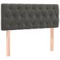 Preview: Boxspringbett mit Matratze Dunkelgrau 100x200 cm Samt