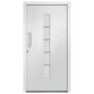Preview: Haustür Aluminium und PVC Weiß 110x210 cm  