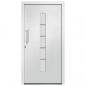Preview: Haustür Aluminium und PVC Weiß 110x210 cm  