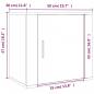 Preview: Wand-Nachttische 2 Stk. Schwarz 50x30x47 cm