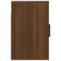 Preview: Wand-Nachttisch Braun Eichen-Optik 50x30x47 cm