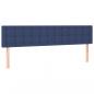 Preview: LED Kopfteil Blau 180x5x78/88 cm Stoff