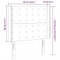 Preview: LED Kopfteil Blau 93x16x118/128 cm Stoff