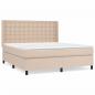 Preview: Boxspringbett Matratze Cappuccino-Braun 180x200 cm Kunstleder